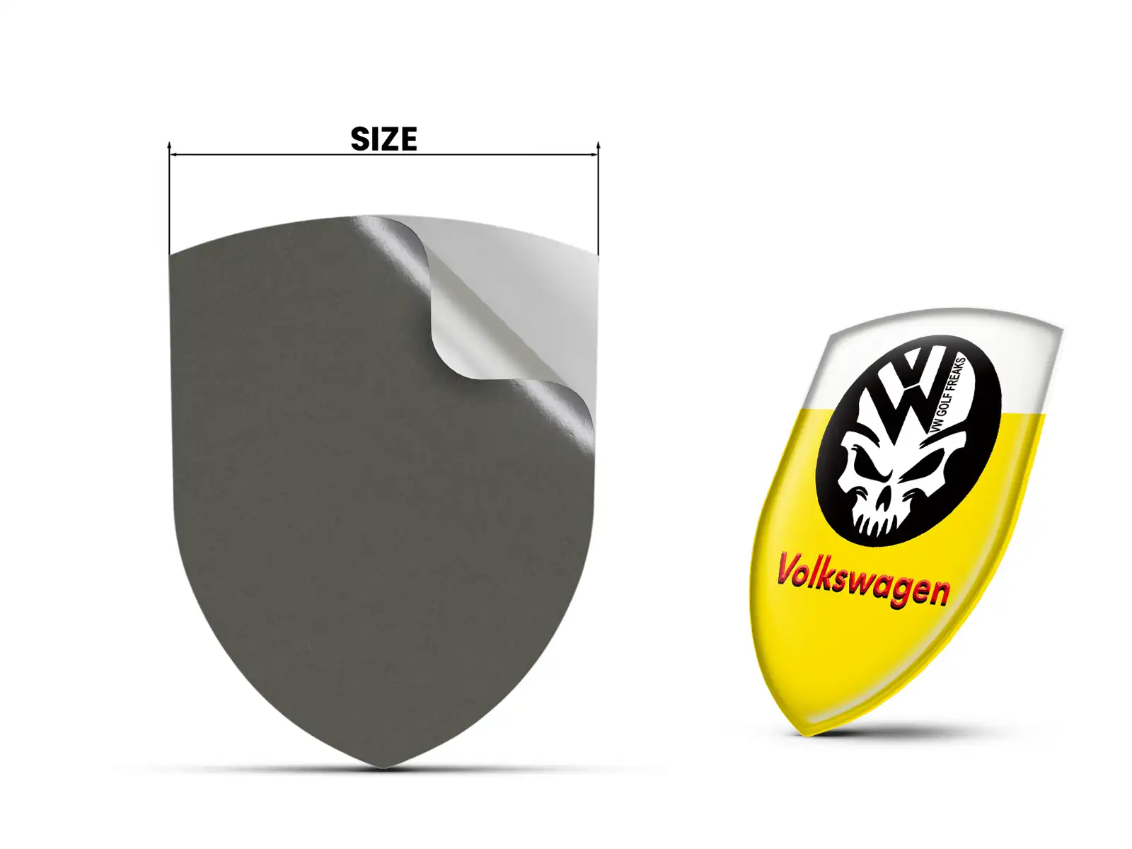VW Adesivi Vetri Auto Sportivi Premium Regolabili